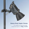 Picture of SmallRig Super Clamp Kit, Heavy Duty Max Load 33lb /15kg, with a 1/4"-20 & a 3/8"-16 Top Screw on a 5/8" Stud, for Photography Studio Video Camera Lighting, for Round Pipe and Flat Surface