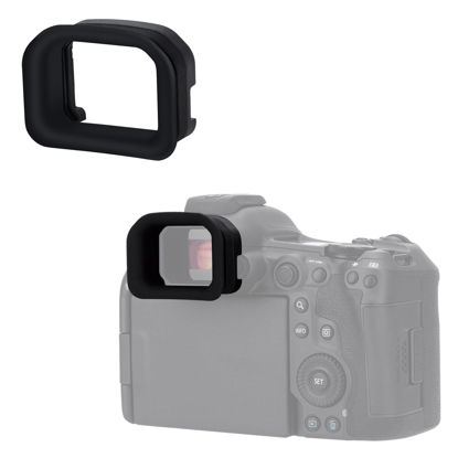 Picture of EOS R5 Mark II Eyecup Eyepiece, Extended Long Soft Eye Cup Viewfinder Cover for Canon EOS R5 Mark II Mirrorless Camera(Not for R5/R5C/R6/R6II),Soft Silicone Material, Comfortable for Eyeglass Wearers