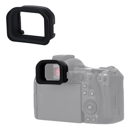Picture of EOS R5 Mark II Eyecup Eyepiece, Extended Long Soft Eye Cup Viewfinder Cover for Canon EOS R5 Mark II Mirrorless Camera(Not for R5/R5C/R6/R6II),Soft Silicone Material, Comfortable for Eyeglass Wearers