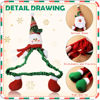 Picture of 2 Pcs Christmas Computer Monitor Cover Christmas Computer Monitor Border Cover Santa Christmas Computer Decorations Snowman Computer Screen Cover Elastic Laptop Computer Cover for Home Office Computer