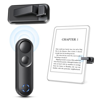 Picture of Smanu RF Remote Control Page Turner for Kindle Paperwhite Oasis Scribe Kobo,Clicker Page Turner Kindle Accessories for iPhone,iPad, Android Tablets Reading Novels,Camera Video Record&Shutter Selfie