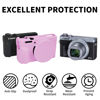 Picture of Easy Hood G7X Mark III Case, Protective Case for Canon Powershot G7X Mark III Digital Camera, Removable Lens Cover Silicone Sleeve Soft Camera Cover Rubber Protective Body Skin- Light Pink