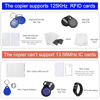Picture of GEEOT 125KHz Card Reader Writer for ID HID and AWID Handheld RFID Copier with 3 T5577 keyfobs and 3 T5577 Cards