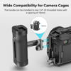 Picture of SmallRig Mini Side Handle for 1/4"-20 Threaded Holes, Camera Cage Handle for Left or Right Hand, Up and Down Adjustable, with Built-in Cold Shoe & Threaded Hole - 4755