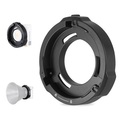 Picture of Godox ML-GB Godox Mount to Bowens Mount Speedring Adapter for Godox AD300Pro, AD400Pro, ML100BI, ML30, ML30BI, ML60, ML60BI, ML60IIBI which Adopt Godox-Mount Light