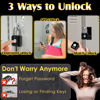Picture of Fingerprint Padlock, Pothunder Smart Padlock, Locker Lock, Combination Lock, Fingerprint Lock with APP Unlock, USB Rechargeable, Suitable for Gym Locker, Door, Locker(Black)