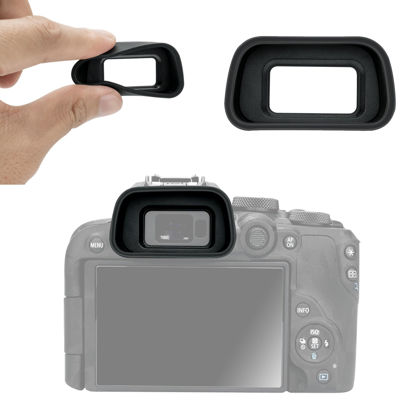 Picture of EOS R10 Eye Cup Eyecup Eyepiece, Extended Long Soft Eyecup Eyepiece Viewfinder for Canon EOS R10 Mirrorless Camera, Soft Silicone Material, Comfortable for Eyeglass Wearers
