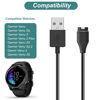 Picture of Kissmart Charger for Garmin Venu/Venu Sq/Venu 2/Venu 2 Plus/Venu 2S/Venu Sq 2/Venu 3/Venu 3S, Replacement Charging Cable Cord Plus a Black Silicone Charger Port Protector Anti Dust Plug (3.3ft/1m)