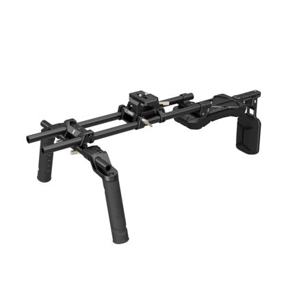 Picture of SmallRig Shoulder Rig Kit (Classic Version), Dual Handles 15mm Rods, Universal Shoulder Mount Video Rig with Quick Release for Arca, for SmallRig Follow Focus, for DSLR Camcorder, for Filmmaking -4480