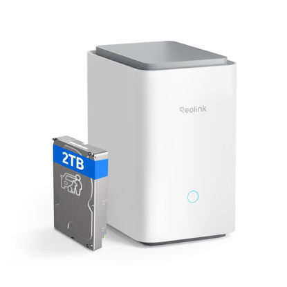 Picture of REOLINK Home Hub Pro, Centralized Control for up to 24 Security Cameras, up to 16TB HDD Storage, 2TB HDD Included, AES-128 Encryption, 16MP Streaming, Wi-Fi 6, and 120dB Siren. No Monthly Fees