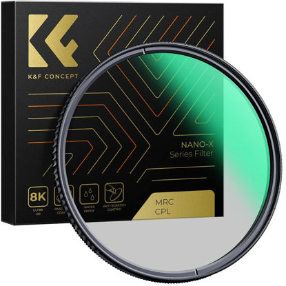 Picture of K&F Concept 105mm Circular Polarizers Filter Polarizing Filter 28 Multi-Layer Coated Super Slim High Definition CPL Lens Filter (Nano-X Series)