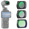 Picture of NEEWER Magnetic Variable ND2-32&1/4 Black Diffusion&CPL Filter Set Compatible with DJI Osmo Pocket 3 Creator Combo Accessories, Neutral Density Polarizing Pro Mist Effect Filters, 2 Screen Protectors
