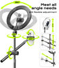 Picture of Overhead Phone Mount,Overhead Camera Mount Stand[Anti-Shaking] with 10.5" Ring Light,Desk Stand for iPhone with Ring Light for Video Recording,Zoom Meeting,YouTube,TikTok