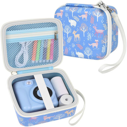 Picture of PAIYULE Case Compatible with ESOXOFFORE for Dylanto for PROGRACE for GKTZ Instant Print Camera for Kids Digital Video Cameras Storage Holder Bag for Girls Camera And Print Paper(Box Only)-Skyblue