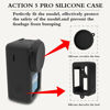 Picture of Screen Protector Compatible for DJI Osmo Action 5 Pro Camera,Tempered Glass Film Full Coverage with Silicone Cover Sleeve and Hard Shell Travel Storage Carrying Case