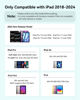 Picture of metapen Pencil Air 8 for Apple iPad 2018-2024, (20H Battery Life), 2X Fast Charge, Palm Rejection Stylus Pen for iPad 10/9/8/7/6th Gen, iPad Pro 12.9/11/13-inch M4, iPad Air 3/4/5/M2, iPad Mini 5/6