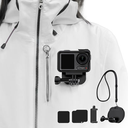 Picture of K&F Concept Magnetic Action Camera Chest Mount for GoPro Hero 13/12/11/10/9 Balck, DJI Osmo Action 5 Pro/4/3/2 and More Action Camera, POV Neck Mount with Adjustable Neck Strap Lanyards