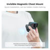 Picture of K&F Concept Magnetic Action Camera Chest Mount for GoPro Hero 13/12/11/10/9 Balck, DJI Osmo Action 5 Pro/4/3/2 and More Action Camera, POV Neck Mount with Adjustable Neck Strap Lanyards