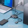 Picture of USB 3.0 Switch, USB Switcher 2 Computers Share 3*USB 3.0 and 1*USB C with Remote Control for PC Mouse Keyboard Printer Scanner, USB KVM Switch Selector Compatible with Windows, Mac, Linux