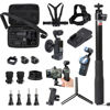 Picture of PellKing 21 in 1 Accessories Kit for OSMO Pocket 3,Including Hard Shell case,Mangetic Mount,Desktop Base Mount,Selfie Stick,Tripod,Chest Mount,Mobile Phone Holder,Screen Protector,Backpack Clip
