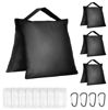 Picture of Evekea Sandbags Weight Bags for Photo Studio Photography Video Equipment, 4 Packs Empty Sandbag Set for Backdrop Stand, Photo Tripod, Canopy, Pop up Tent, Umbrella Base, Picnic Table,Fishing Chair