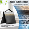 Picture of Evekea Sandbags Weight Bags for Photo Studio Photography Video Equipment, 4 Packs Empty Sandbag Set for Backdrop Stand, Photo Tripod, Canopy, Pop up Tent, Umbrella Base, Picnic Table,Fishing Chair