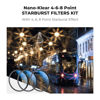Picture of K&F Concept 62mm Star Filters Kit (3pcs) 4 Points 6 Points 8 Points Cross Screen Starburst Filters Set -18 Layer Coating Ultra Slim Optical Glass Camera Lens Filter with 3 Cleaning Cloth