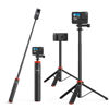 Picture of UURig Telescopic Selfie Stick Long with Tripod, Waterproof Hand Grip, for Insta360 GoPro Hero 10 9 8 7 6 5 4 3 2, Fusion, Max, Session, AKASO, SJCAM, DJI OSMO GoPro