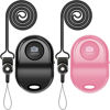 Picture of [Upgraded] Bluetooth Remote Shutter for iPhone & Android Camera Wireless Remote Control Selfie Button for iPad iPod Tablet, HD Selfie Clicker for Photos & Videos (Pink & Black)
