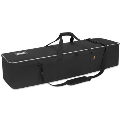 Picture of ITHWIU Multifunctional Tripod Bag 50 X 10 X 10 Inches / 127 X 25.5 X 25.5 cm Heavy Duty Tripod Carrying Case with Handle for Lights, Speakers, Cameras, Booms, Microphone Stands, Black
