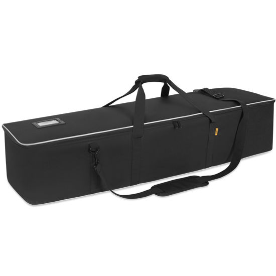 Picture of ITHWIU Multifunctional Tripod Bag 50 X 10 X 10 Inches / 127 X 25.5 X 25.5 cm Heavy Duty Tripod Carrying Case with Handle for Lights, Speakers, Cameras, Booms, Microphone Stands, Black