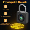 Picture of Pothunder Fingerprint Padlock, Fingerprint Lock with APP, Padlock with Keyless Biometric, Smart Padlock Waterproof Suitable for Gym, Locker, Gates, Fence and Storage