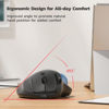 Picture of Nulea M501 Wireless Trackball Mouse, Rechargeable Ergonomic, Easy Thumb Control, Precise & Smooth Tracking, 3 Device Connection (Bluetooth or USB Receiver), Compatible for PC, Laptop, Mac, Windows.