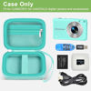 Picture of Case Compatible with VAHOIALD FHD 1080P Digital Camera/for CAMKORY Digital Point and Shoot/for KODAK PIXPRO FZ45-BK 16MP Vlogging/for IWEUKJLO/for Nsoela, Holder for SD Card More (Green)