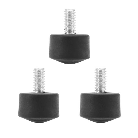 Picture of LT Easiyl 3PCS Anti-Slip Rubber Tripod Foot Spikes Compatible with 1/4 Inch Thread Size Monopod Camera Rubber Legs Feet Replacement Parts Black