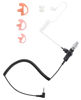 Picture of Commountain 3.5mm Listen Only Earpiece Compatible for Motorola Speaker Mic Kenwood Speaker Mic And More, Acoustic Tube Receive Only Headset with 3 Earmolds, for Police Security and Law Enforcement Use