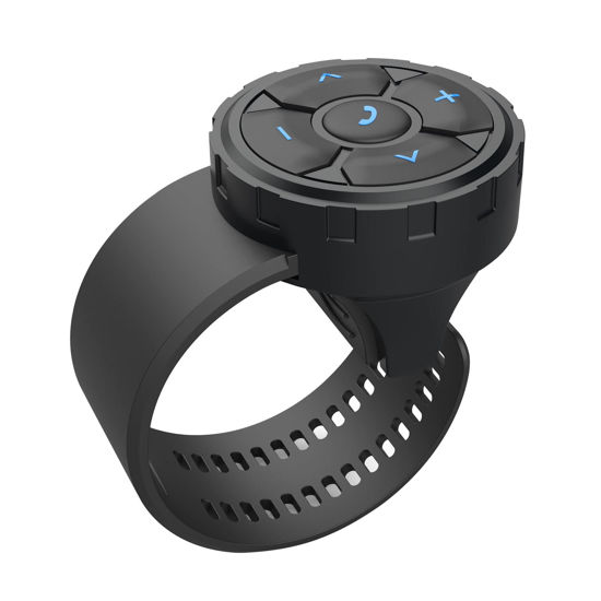 Picture of Bluetooth Media Button Steering Wheel Wireless Remote Control for Car Bike Motorbike Boat IPX6 Waterproof Compatible for iPhone Samsung Galaxy Any Android Device