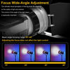 Picture of MEELMAXX Fresnel Lens with Barndoor for COB Video Light, 10°-45° Zoom Angle Continuous Output Lighting with Bowens Mount for Photography Filming, Lighting Shaping Tool for Video Recording (F10)