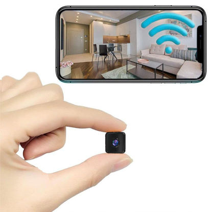 Picture of Mini Wireless Indoor Camera WIFI Home Security Camera Small Outdoor WiFi Pet Cameras,2025 Pet HD Tiny Nanny Cam, Wide Angle,Night Vision, House Door Cameras, No Need WiFi Camera,For Home Security