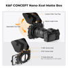 Picture of K&F Concept Mini Matte Box +Black Mist 1/4 Filter Kit, DSLR Camera Matte Box with Carbon Fiber Top Flag Square Filters Trays with 67/72/77/82/95mm Adapter Rings, for 4x5.65 Square UV ND Filter