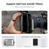 Picture of K&F Concept Mini Matte Box +Black Mist 1/4 Filter Kit, DSLR Camera Matte Box with Carbon Fiber Top Flag Square Filters Trays with 67/72/77/82/95mm Adapter Rings, for 4x5.65 Square UV ND Filter