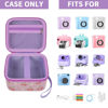 Picture of Case Compatible with ESOXOFFORE for Dylanto for DUDUDRAGON for GKTZ for Dafotil Instant Print Camera for Kids Digital Video Cameras Storage Holder Bag for Girls Print Paper(Box Only) (Light Purple)