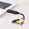 Picture of VIXLW Video Capture Card, RCA to USB Video Capture Device, USB 2.0 VHS to Digital Converter, VCR to Video Converter, Convert VCR to Digital from VCR VHS Mini DV Hi8 DVD for MAC/PC