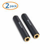 Picture of Cable Matters 2-Pack 1/4 Coupler TRS Extension Adapter (1/4” TRS Female to Female Adapter)
