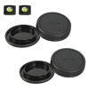 Picture of Body Cap & Rear Lens Cover for Canon EOS M50 Mark II M200 M100 M50 M6 Mark II M6 and More Canon EF-M Mount Camera and Lens