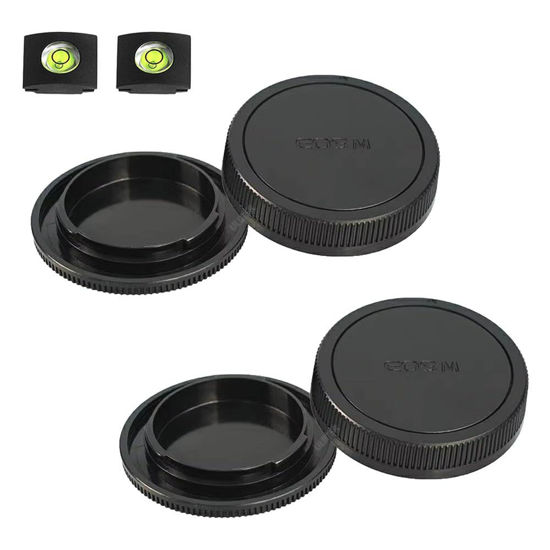 Picture of Body Cap & Rear Lens Cover for Canon EOS M50 Mark II M200 M100 M50 M6 Mark II M6 and More Canon EF-M Mount Camera and Lens