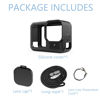 Picture of Silicone Case Suitable for GoPro Hero 13 Black, Silicone Rubber Soft Case Protector Cover with Lens Cover Cap Lanyard Accessories Bundle Kit for Hero 13 Black Action Camera (Black)
