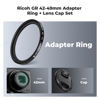 Picture of K&F Concept 42-49mm Filter Adapter Ring for Ricoh GR with 49mm Lens Cap Aluminum Alloy Threaded Filter Lens Adapter Ring for Ricoh GR2 GR3 GR3X for RX100