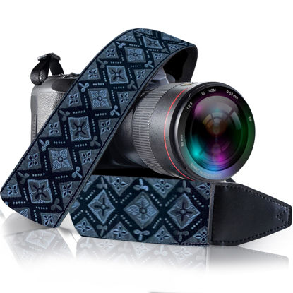 Picture of Art Tribute Camera Strap For Photographers Padded Universal Fit Neck Shoulder & Crossbody Strap Quick Release For DSLR/SLR/Mirrorless Canon Nikon Sony Olympus Compatible Great Gift for Photographers