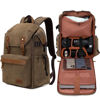 Picture of Tuceng Camera backpack ; Professional UAV Camera bag ;Backpack Large Capacity Photography camera Backpack Canvas backpack camera bag（coffee）